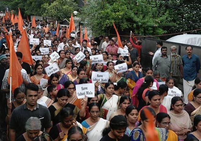 தமிழகத்திலும்  சூடு பிடிக்கும் போராட்டம்: சபரிமலை விவகாரம்